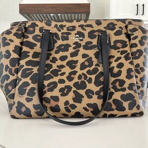 Coach Baby Bag with Leopard Print